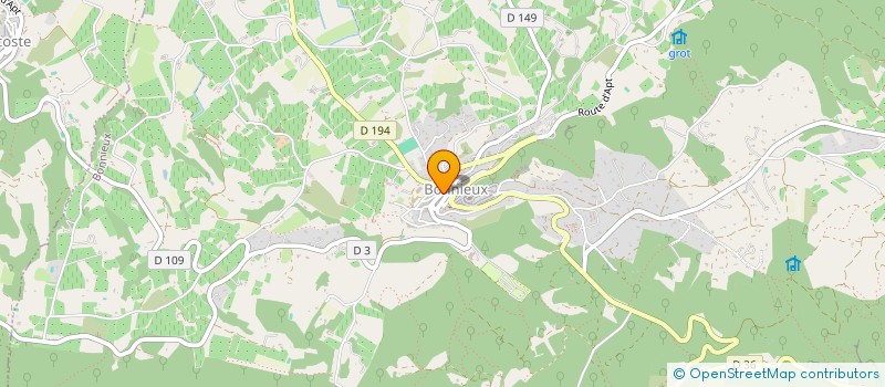 localisation de l'entreprise EMA  BONNIEUX