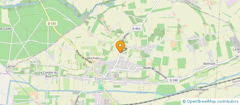 localisation de l'entreprise EMA à EPINOUZE