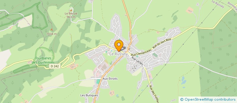 localisation de l'entreprise EMA  LE RUSSEY