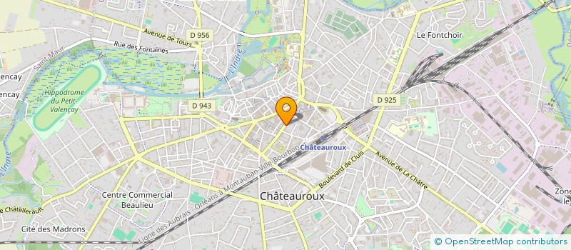 localisation de l'entreprise EMA à CHATEAUROUX