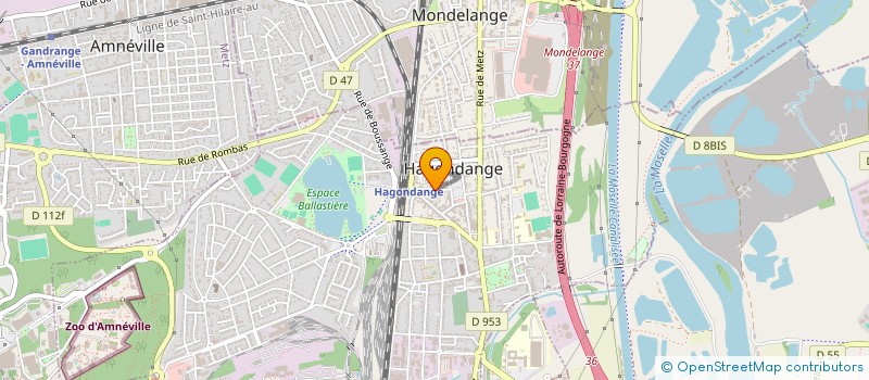 localisation de l'entreprise EMA à HAGONDANGE