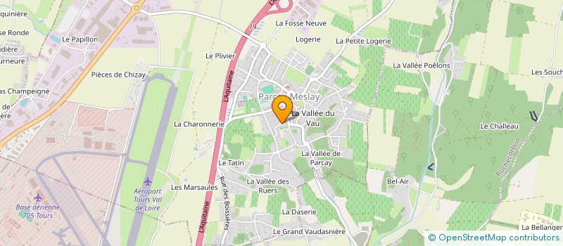 localisation de l'entreprise EMA  PARCAY-MESLAY