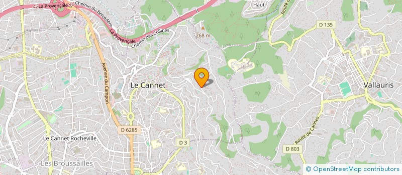 localisation de l'entreprise EMA à LE CANNET
