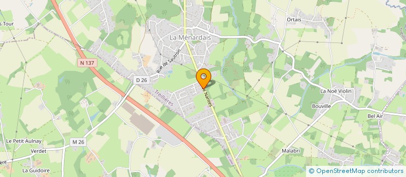 localisation de l'entreprise EMA  TREILLIERES