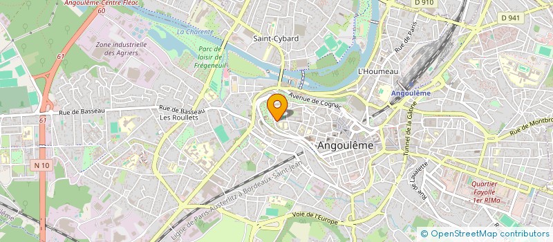 localisation de l'entreprise EMA à ANGOULEME