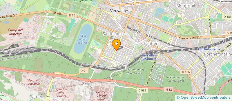 localisation de l'entreprise EMA à VERSAILLES
