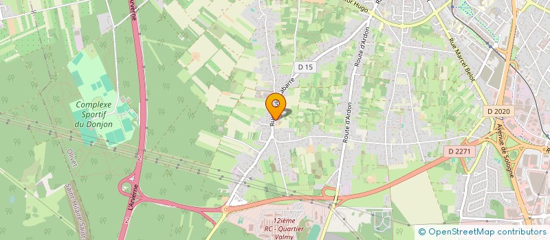 localisation de l'entreprise EMA  OLIVET