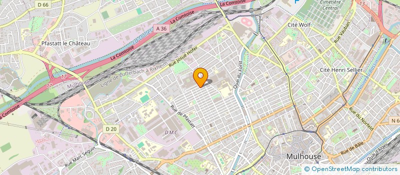 localisation de l'entreprise EMA  MULHOUSE