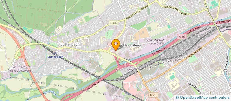 localisation de l'entreprise EMA  PFASTATT