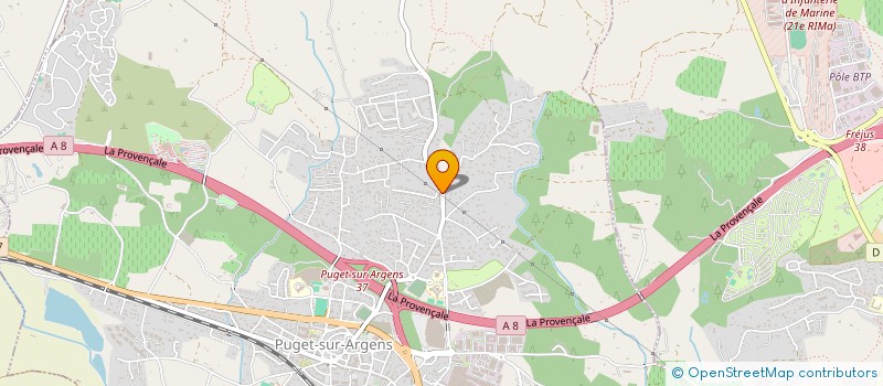 localisation de l'entreprise EMA DOJU INVEST à PUGET-SUR-ARGENS