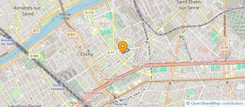 localisation de l'entreprise EMA DRIVE à CLICHY