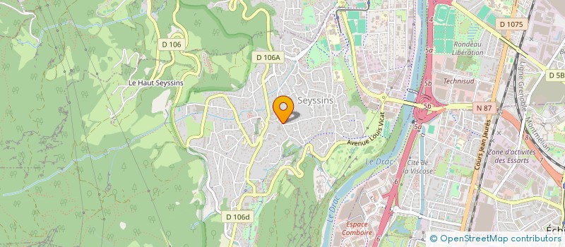 localisation de l'entreprise EMA.IMMO à SEYSSINS