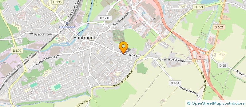 localisation de l'entreprise EMA IMMO  HAUTMONT