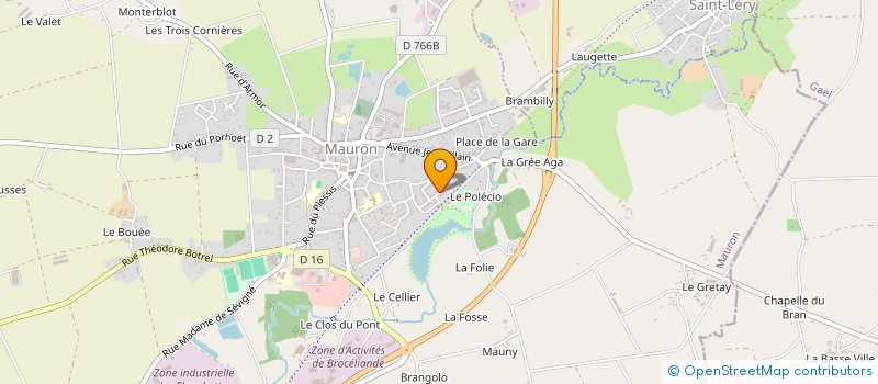 localisation de l'entreprise EMA LALENA  SAINT-BRIEUC-DE-MAURON