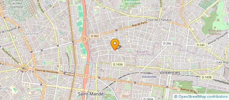 localisation de l'entreprise EMA PLATRE à MONTREUIL