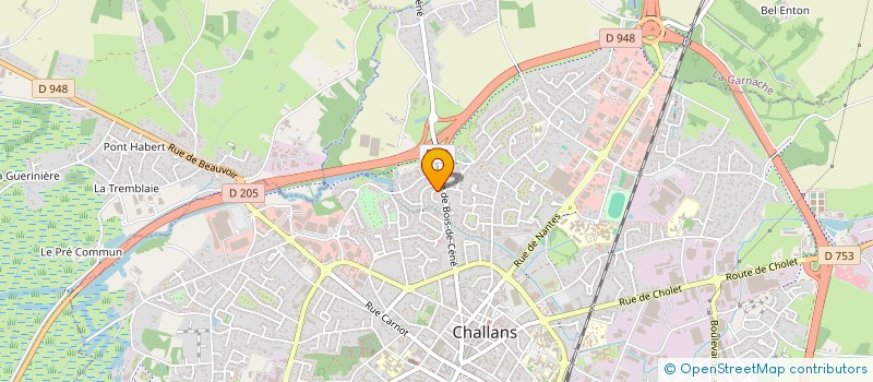 localisation de l'entreprise EMA SABIN à CHALLANS