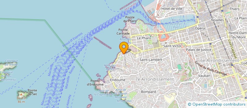 localisation de l'entreprise EMA SAN à MARSEILLE