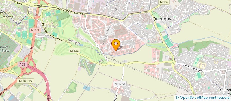 localisation de l'entreprise EMA TRANSPORTS à QUETIGNY