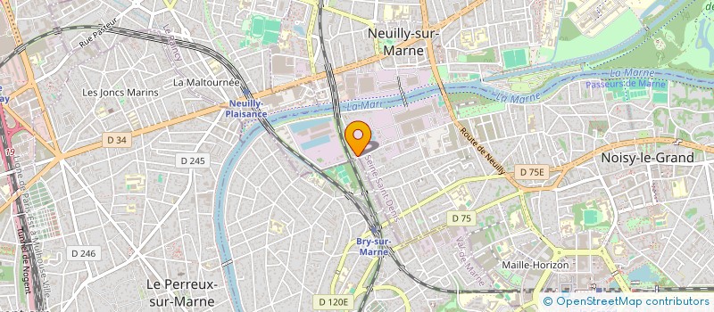 localisation de l'entreprise EMAB à NOISY-LE-GRAND
