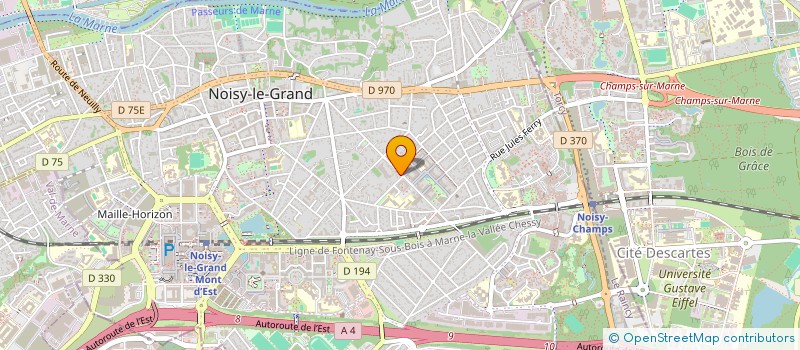 localisation de l'entreprise EMAC.D.C  NOISY-LE-GRAND