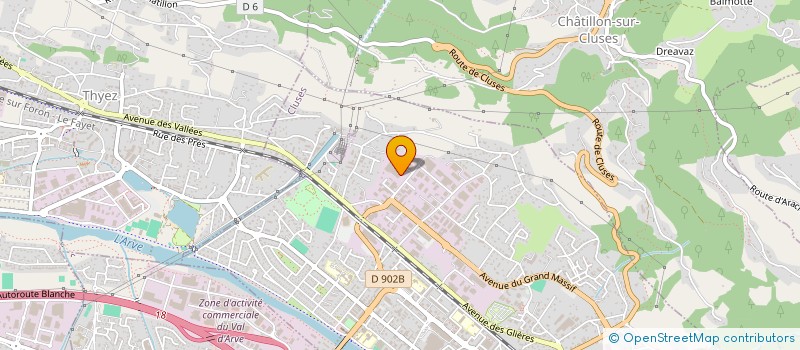 localisation de l'entreprise EMACA  CLUSES