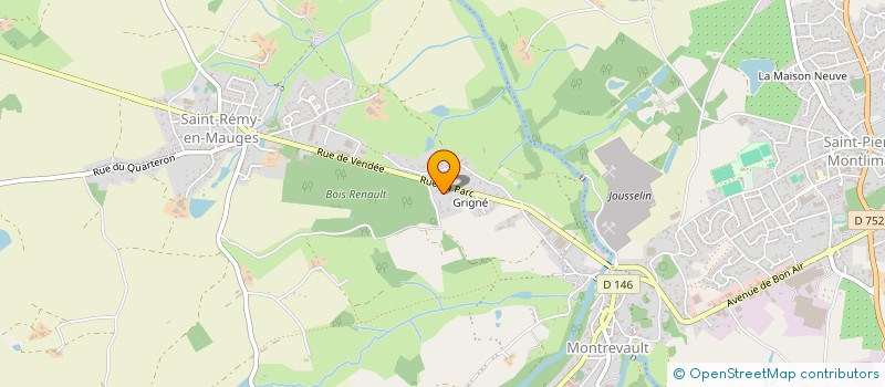 localisation de l'entreprise EMACADI  MAUGES-SUR-LOIRE