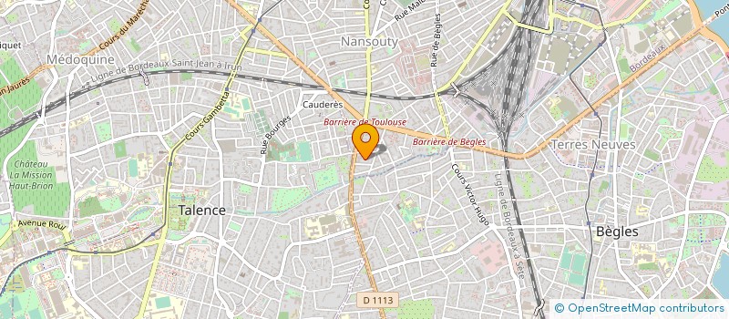 localisation de l'entreprise EMACOUSTIC à BORDEAUX