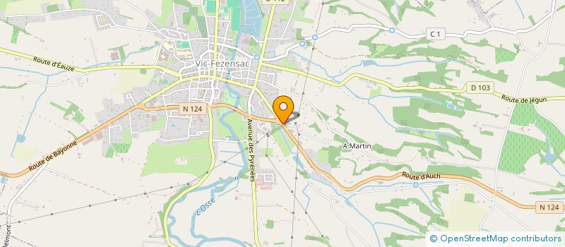 localisation de l'entreprise EMACV à VIC-FEZENSAC