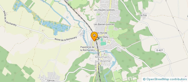 localisation de l'entreprise EMADERIC à SIREUIL