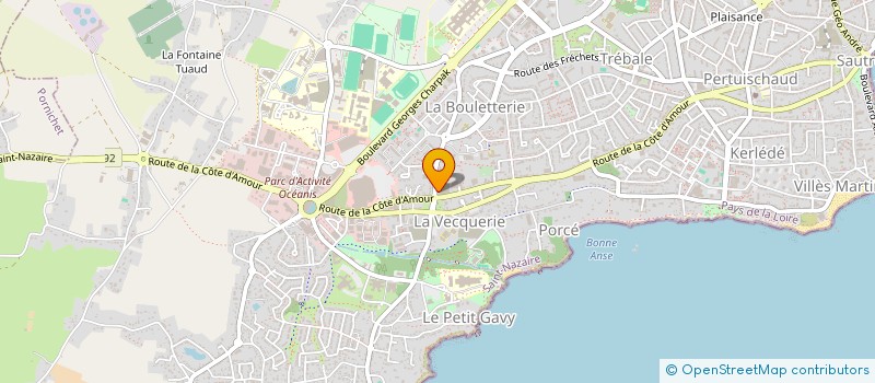 localisation de l'entreprise EMAFOR à SAINT-NAZAIRE