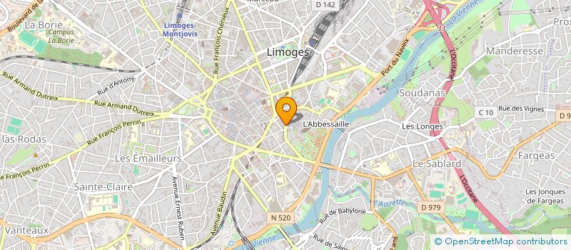 localisation de l'entreprise EMAIL/CREATION RECHERCHE ET DEVELOPPEMENT à LIMOGES