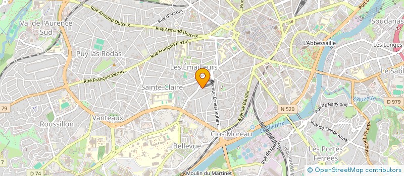 localisation de l'entreprise EMAIL PATRIMOINE à LIMOGES