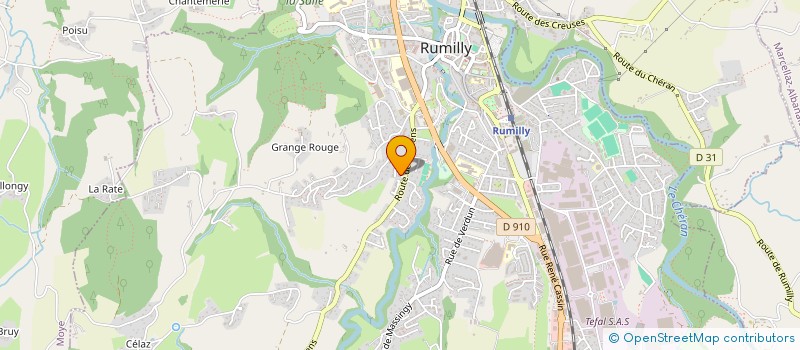 localisation de l'entreprise EMAIL & PIERRE  RUMILLY