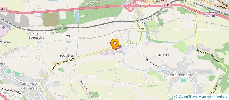 localisation de l'entreprise EMAILLERIE DU DAUPHINE à SAINT-CLAIR-DE-LA-TOUR