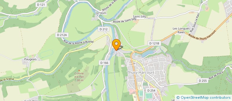 localisation de l'entreprise EMAILLERIE NORMANDE à THURY-HARCOURT-LE-HOM