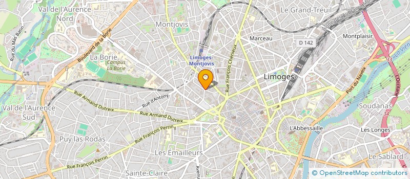 localisation de l'entreprise EMAILLEURS INVESTISSEMENTS à LIMOGES