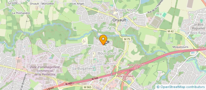 localisation de l'entreprise EMAILOJ à ORVAULT