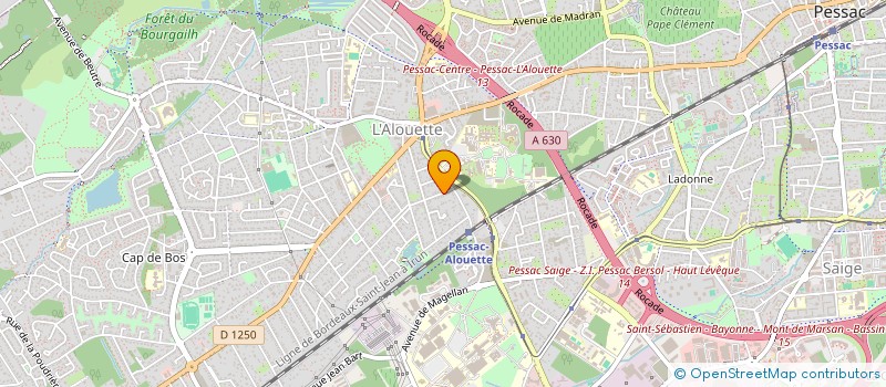 localisation de l'entreprise EMAJ à PESSAC
