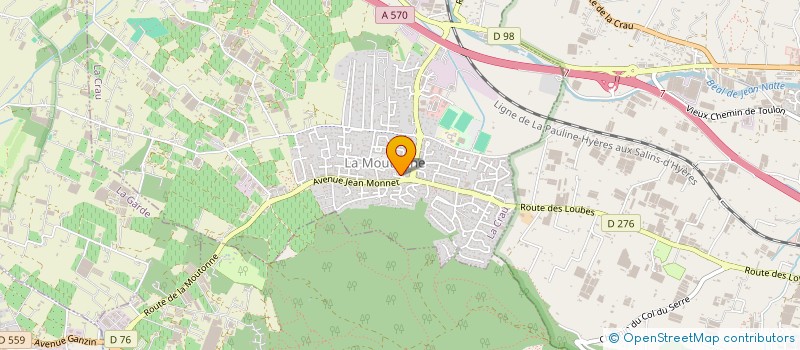 localisation de l'entreprise EMAJULIA à LA CRAU