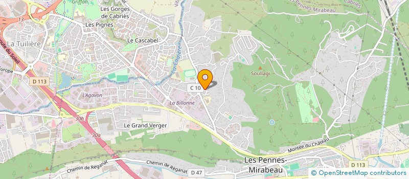 localisation de l'entreprise EMALEX à LES PENNES-MIRABEAU