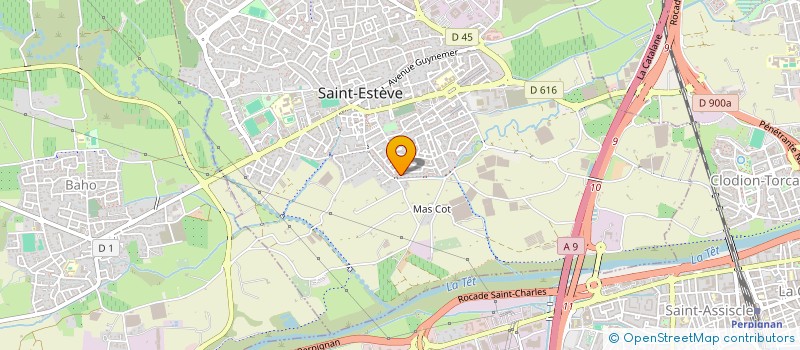 localisation de l'entreprise EMALINE  SAINT-ESTEVE