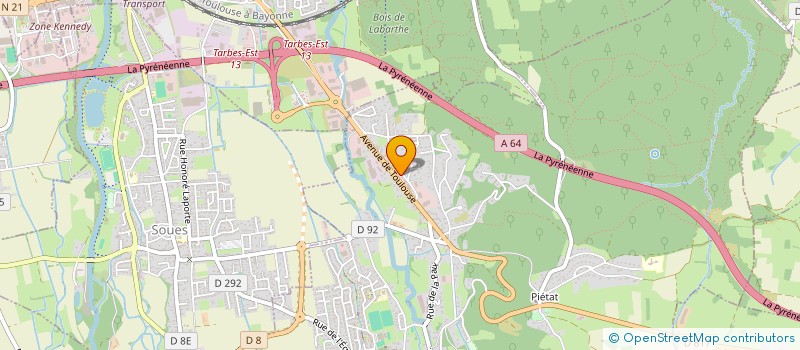 localisation de l'entreprise EMALO  ADE