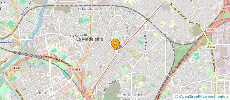 localisation de l'entreprise EMALOU à LA MADELEINE