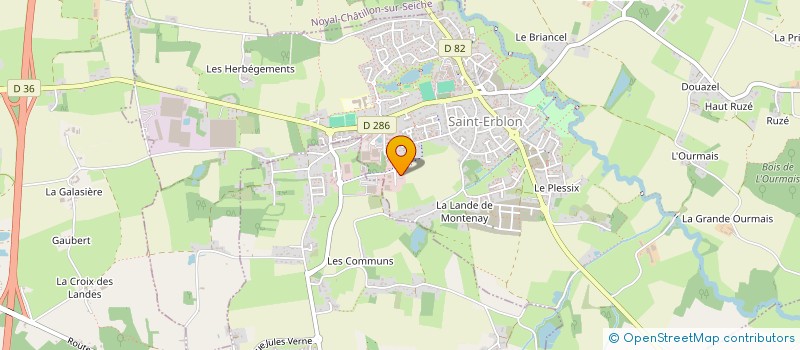 localisation de l'entreprise EMALPOCA  SAINT-ERBLON