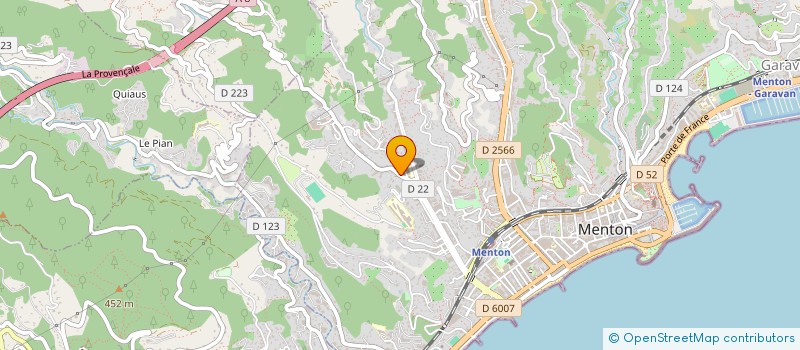 localisation de l'entreprise EMALU à MENTON