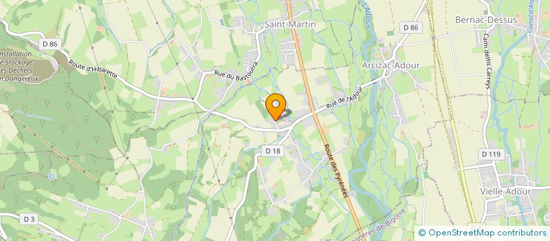 localisation de l'entreprise EMALURAL  ARCIZAC-ADOUR