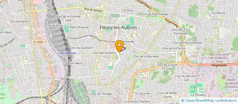 localisation de l'entreprise EMAN'EXPERT à FLEURY-LES-AUBRAIS