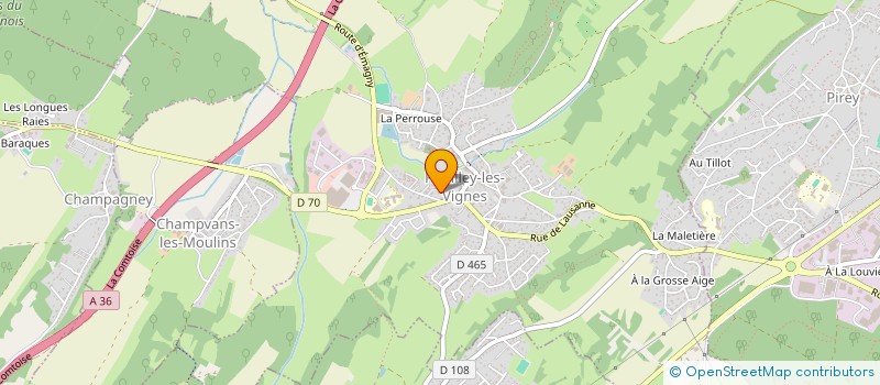 localisation de l'entreprise EMAN INVEST  POUILLEY-LES-VIGNES