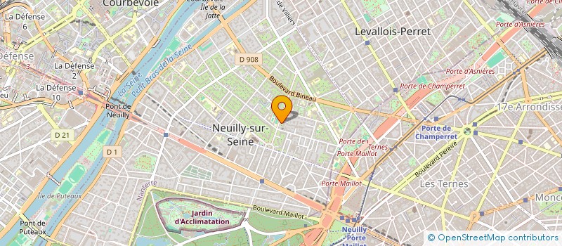 localisation de l'entreprise EMANA à NEUILLY-SUR-SEINE