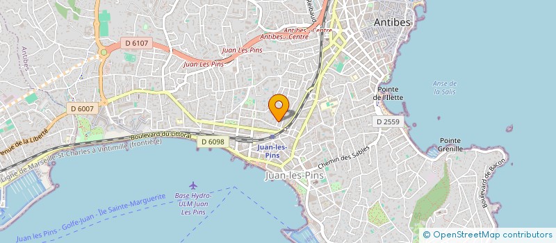localisation de l'entreprise EMANCIP'ACTION à ANTIBES